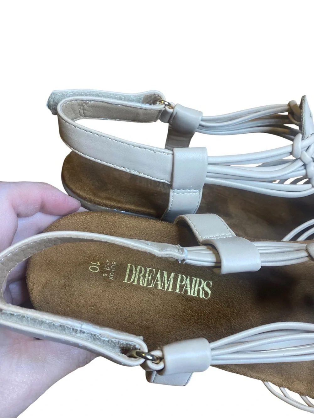 Dream Paris Gladiator Nude Sandals Women’s Size 10